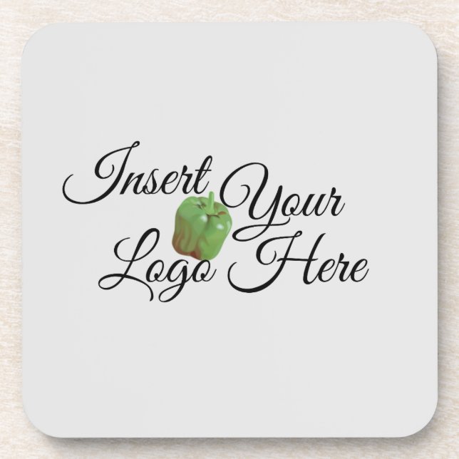 Zazzle Tu Logo Aquí Posavasos (Frente)