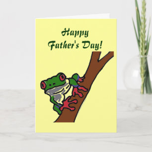 ZD- ¡Feliz Día del Padre! Tarjeta de rana