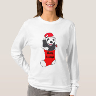 ZD- panda del navidad en una camisa de la media