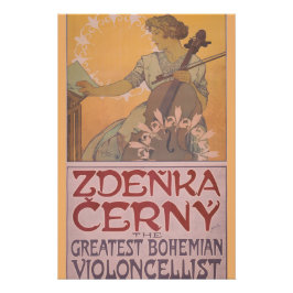 Zdenka Cerny poster por Alphonse Mucha