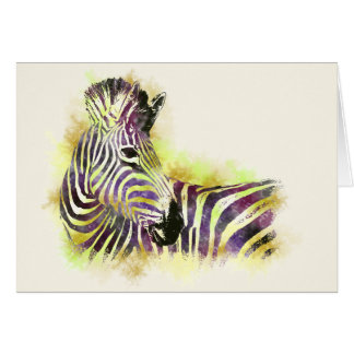 Zebra de color de agua