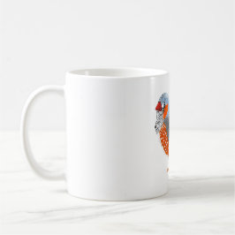 Zebra Finch en una taza de café