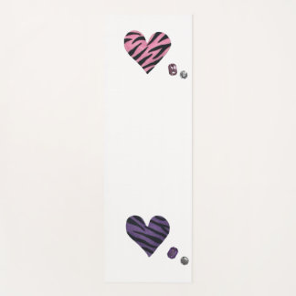 zebra heart yoga mat