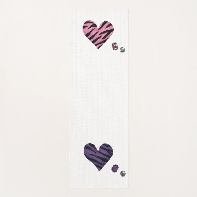 zebra heart yoga mat (Anverso)