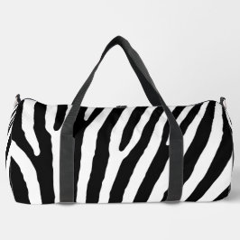 Zebra Imprimir Cortar Sew Gran Bolsa Duffel