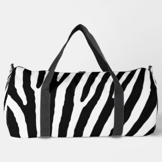 Zebra Imprimir Cortar Sew Gran Bolsa Duffel