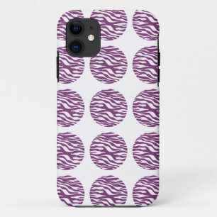 Zebra Print Polka Dots iPhone 5 Tough Xtreme Funda