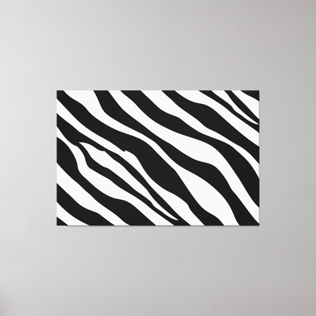 Zebra Stripes Arte Moderno de tela (Anverso)
