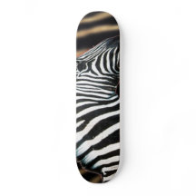 Zebra Stripes Wildlife Animal Art skateboard