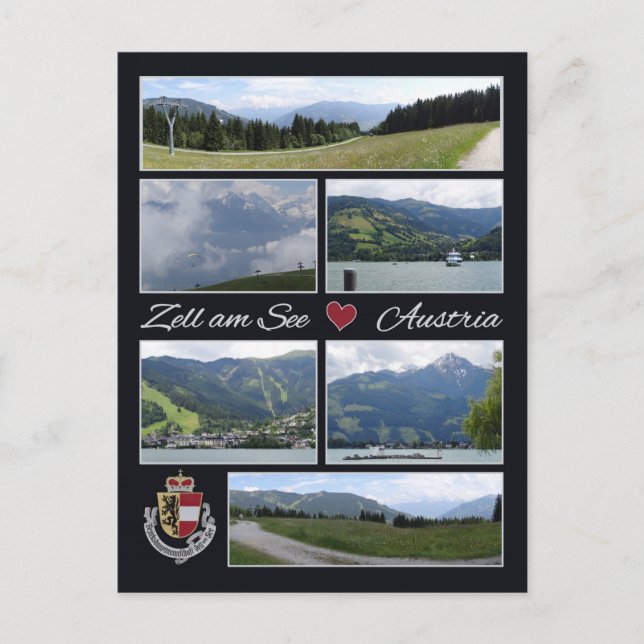 Zell am See, postal de Austria (Anverso)