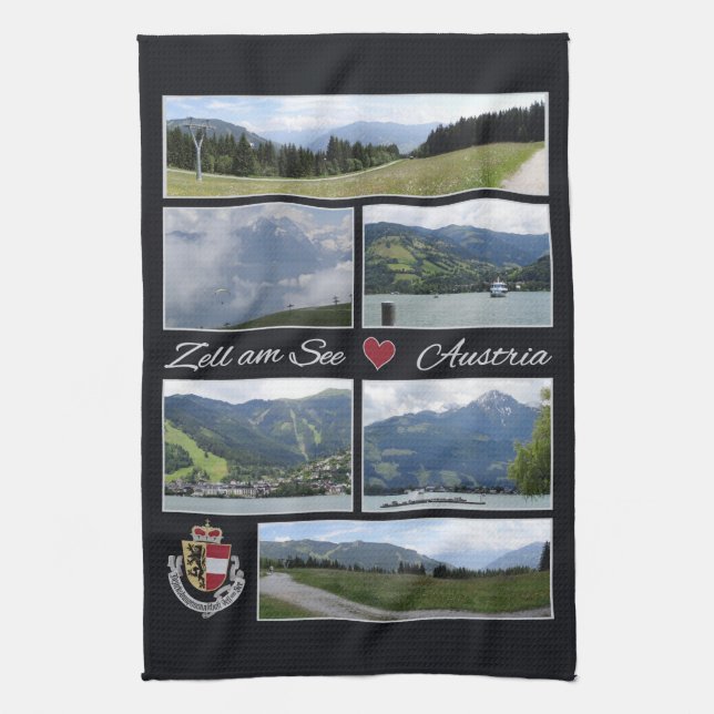 Zell am See, toalla de mano de Austria (Vertical)