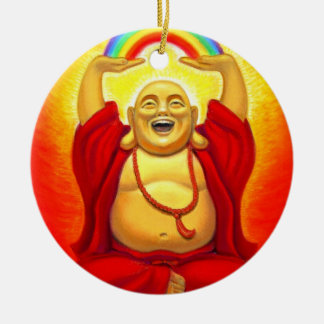 Zen afortunado que ríe el ornamento de Buda
