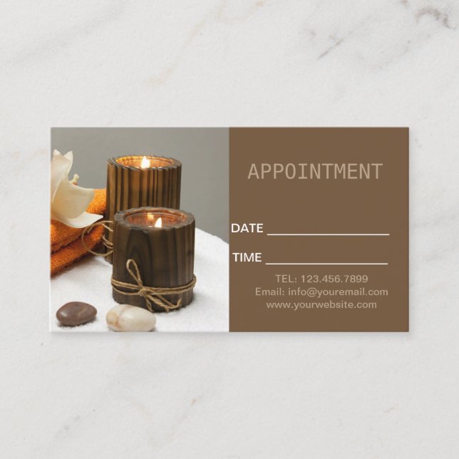 Zen Aromaterapía SPA Terapia de masaje Cita (Anverso)