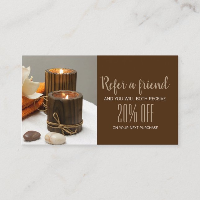 Zen Aromaterapía SPA Terapia de masaje Remisión (Anverso)