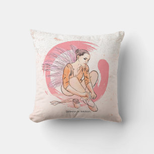 Zen Ballet Flow – Almohada de bailarina minimalist