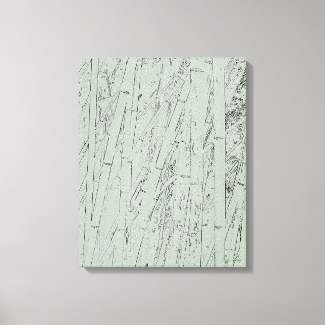 'Zen Bamboo I' Lienzo Impreso Envueltto (Anverso)