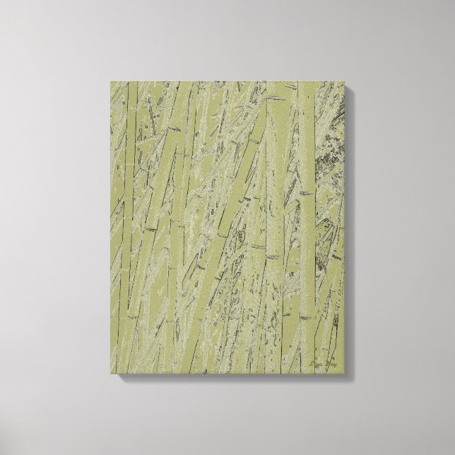 'Zen Bamboo II' Impresión en Lienzo (Anverso)