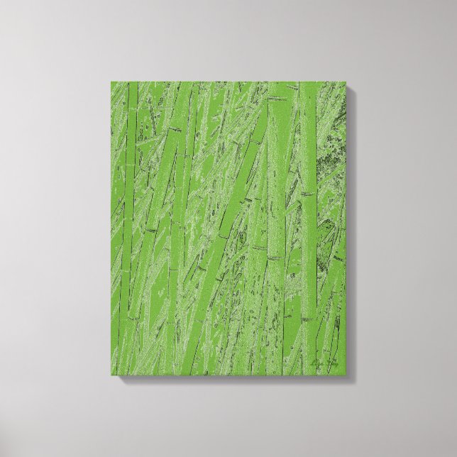'Zen Bamboo III' Impresión en Lienzo (Anverso)