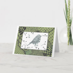 Zen Bird All Occasion Greet / Tarjeta de nota