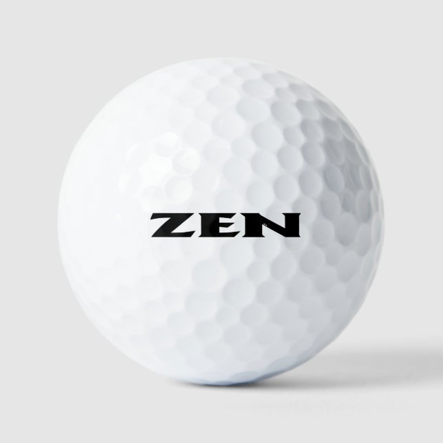 Zen bolas de golf de valor negro 12 pk (Anverso)
