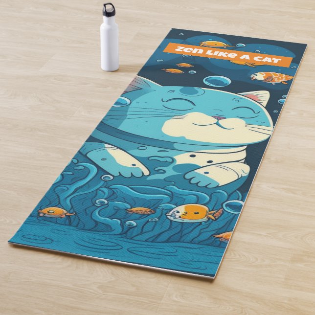 Zen Cat Yoga Mat - Regalo perfecto para los amante (In situ)
