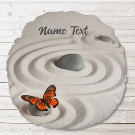 Zen Garden Meditación Cojín decorativo redondo