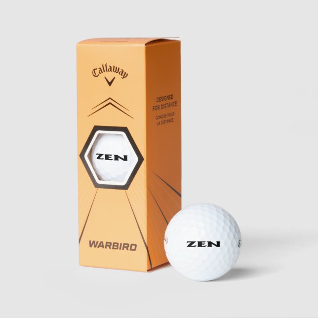 Zen negro Callaway Warbird pelotas de golf 3 pk (Embalaje)