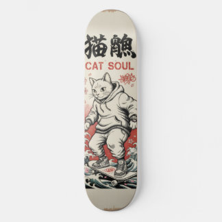 ZEN NEKO Skateboard Art – Japanese Spirit
