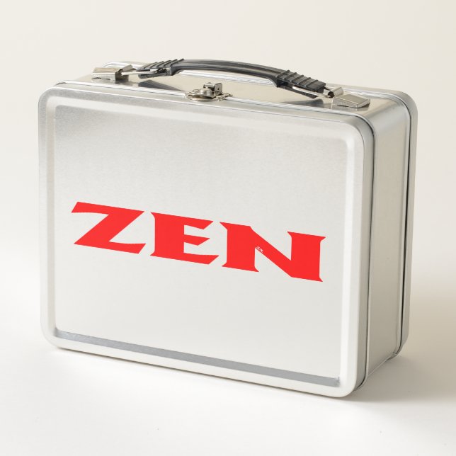 Zen red stainless lunbox (Anverso)