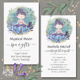 Zen rocas Yoga Spa Masaje Terapia Tarjeta de Negoc