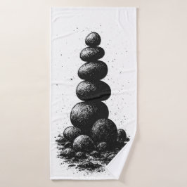 Zen Stone Cairn – Minimalist Ritual Invitation