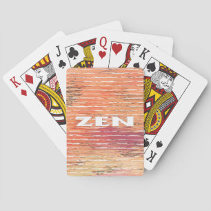 Zen white carriles cartas de juego Poker