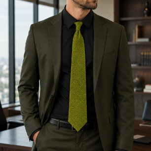 ZENO – Corbata amarilla eléctrica con estilo