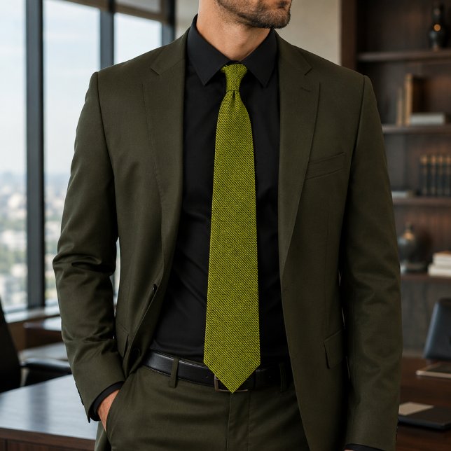 ZENO – Corbata amarilla eléctrica con estilo (Subido por el creador)