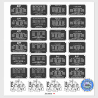 Zephyr Patent Plates Pegatina