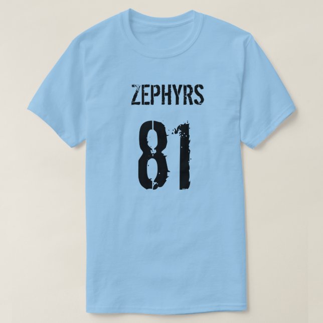 "Zephyrs 81" camiseta (Diseño del anverso)