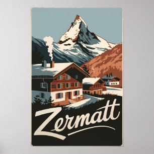 Zermatt Suiza Viajes Arte Vintage