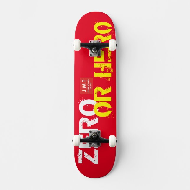 ZERO O HÉROE Patineta (Anverso)
