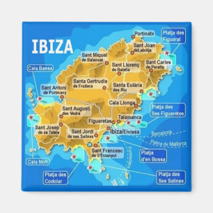 zES053 EIVISSA, Mapa, Imán de nevera