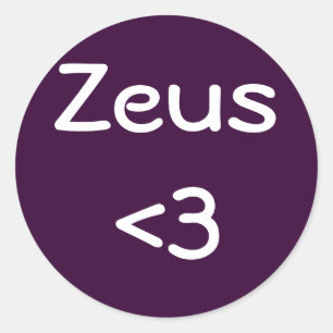 Zeus <3 pegatina
