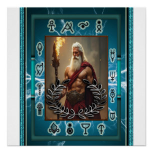 Zeus En El Brillante Poster