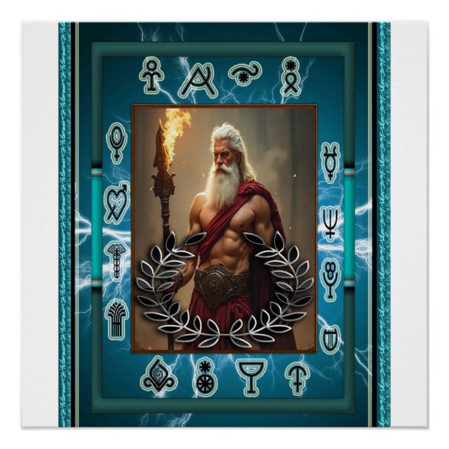 Zeus En El Brillante Poster (Anverso)