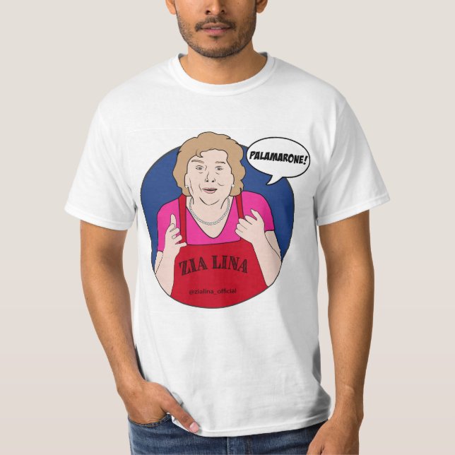 Zia Lina "¡Palamarone!" Camiseta masculina (Anverso)