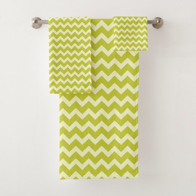 ZIG ZAG - CHARTREUSE & CREAM (In situ)
