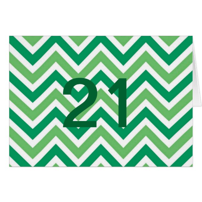 zig-zags-chevrons verdes (Anverso (Horizontal))