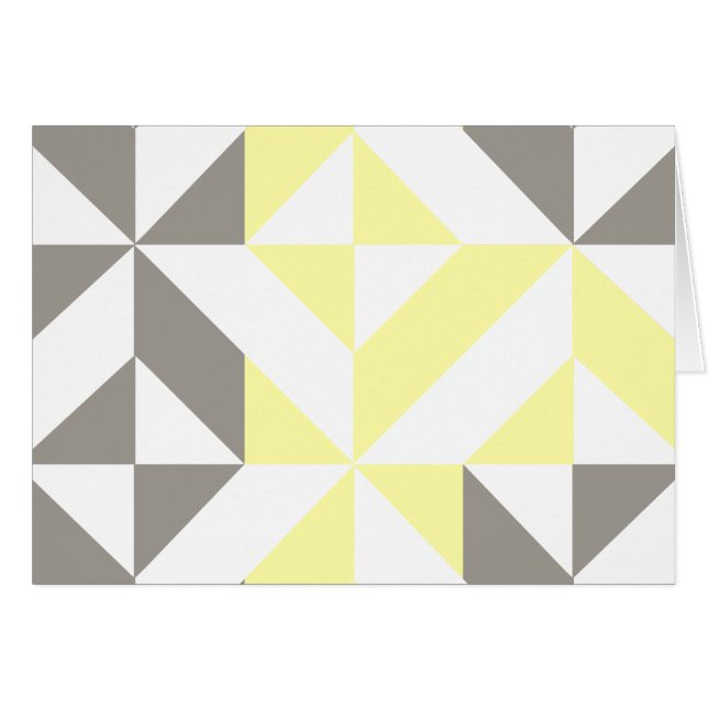 ZigZag geométrico amarillo y plateado (Anverso (Horizontal))