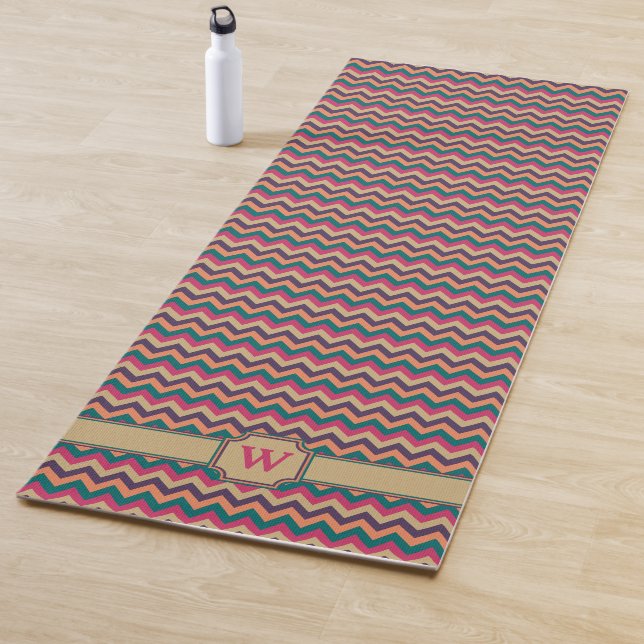 Zigzag Tropical Yoga Mat (In situ)