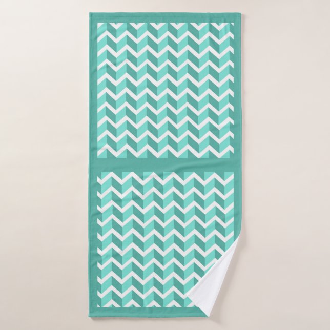 ZigZag verde (Toalla de baño)