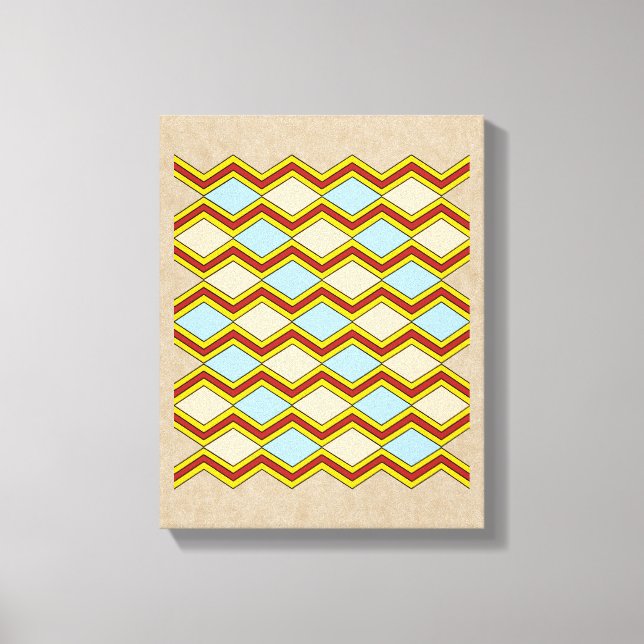 Zigzags and Diamonds Resumen del arte (Anverso)