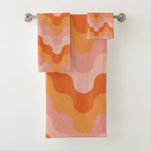 Zigzags coloreados (rosa y naranja)
